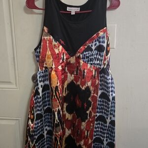 Urban Republic Black and Multicolor Midi Dress